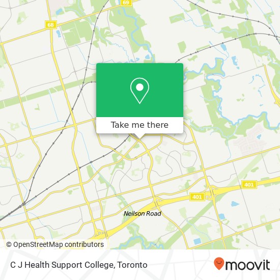 C J Health Support College map