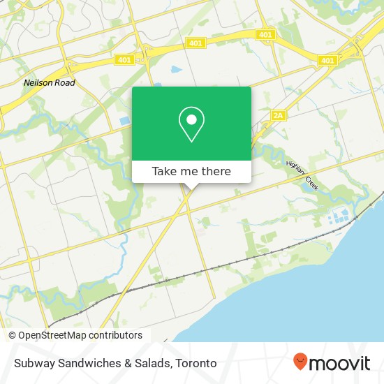 Subway Sandwiches & Salads map