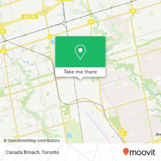 Canada Broach map