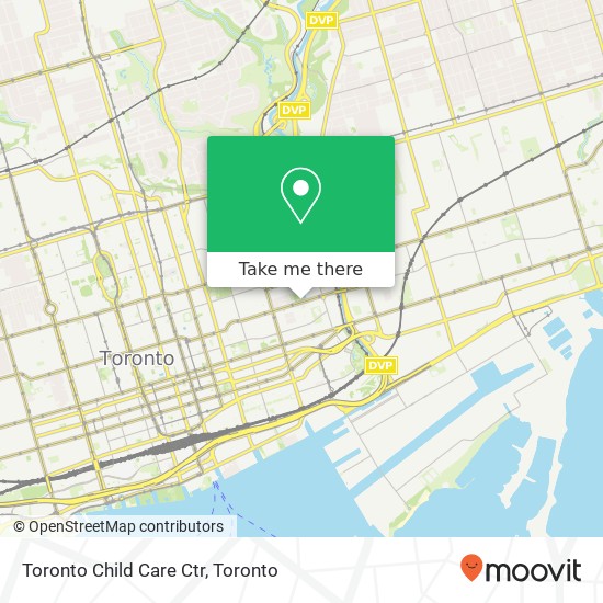 Toronto Child Care Ctr map