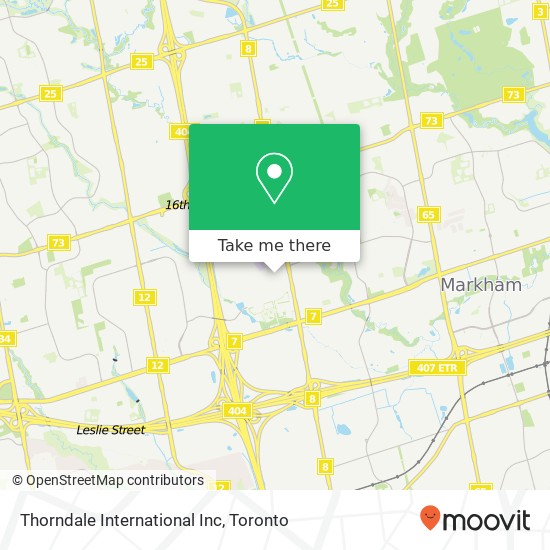 Thorndale International Inc map