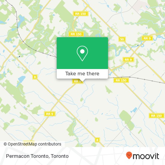 Permacon Toronto map