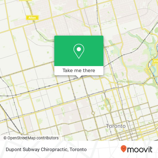 Dupont Subway Chiropractic map