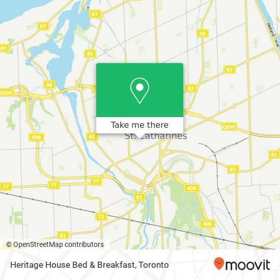 Heritage House Bed & Breakfast map