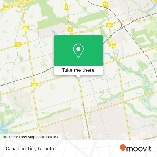 Canadian Tire map