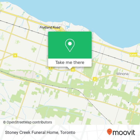 Stoney Creek Funeral Home map