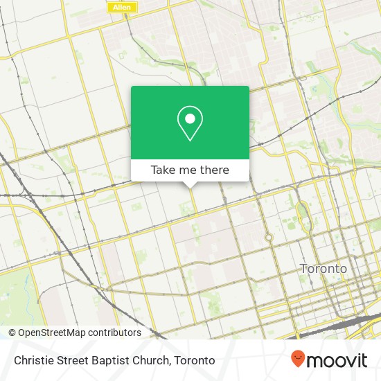 Christie Street Baptist Church map