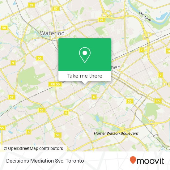 Decisions Mediation Svc map