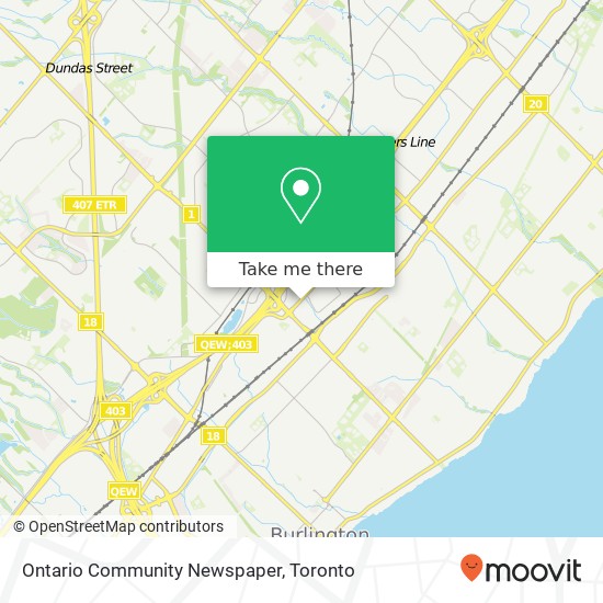 Ontario Community Newspaper map