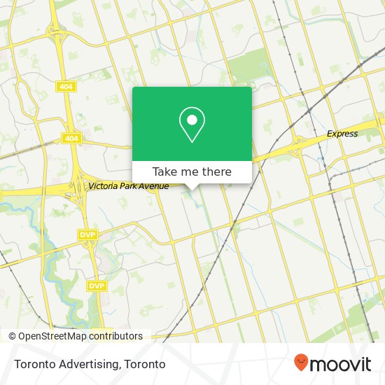 Toronto Advertising map