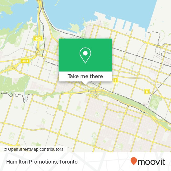 Hamilton Promotions map