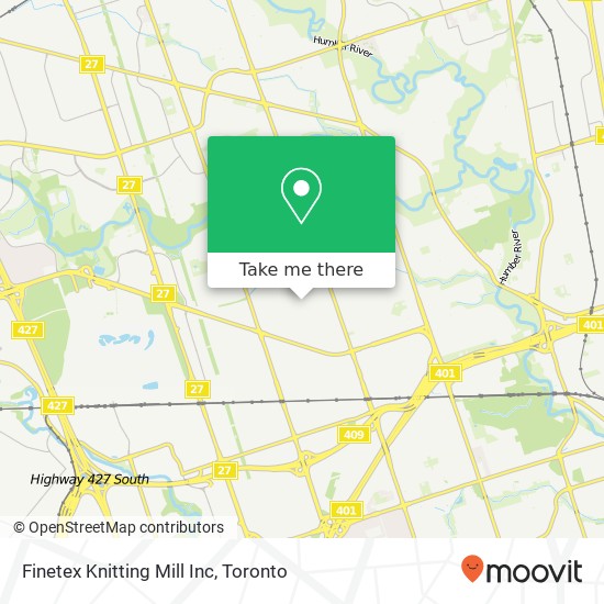 Finetex Knitting Mill Inc map