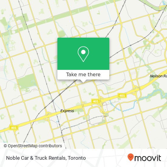 Noble Car & Truck Rentals map