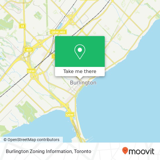 Burlington Zoning Information map
