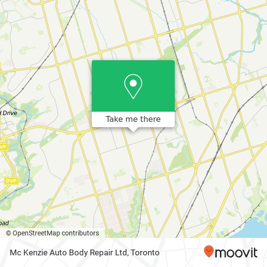 Mc Kenzie Auto Body Repair Ltd map