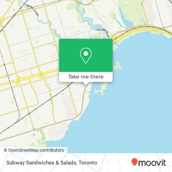 Subway Sandwiches & Salads map