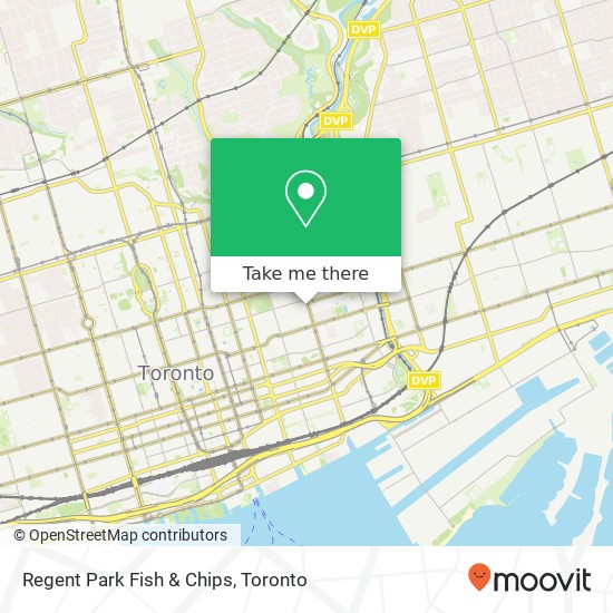 Regent Park Fish & Chips map