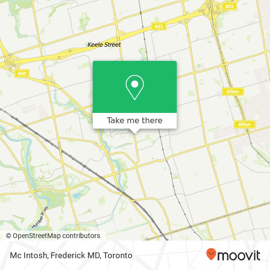 Mc Intosh, Frederick MD map