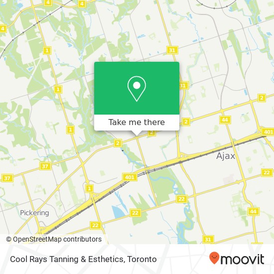 Cool Rays Tanning & Esthetics map