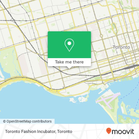 Toronto Fashion Incubator map