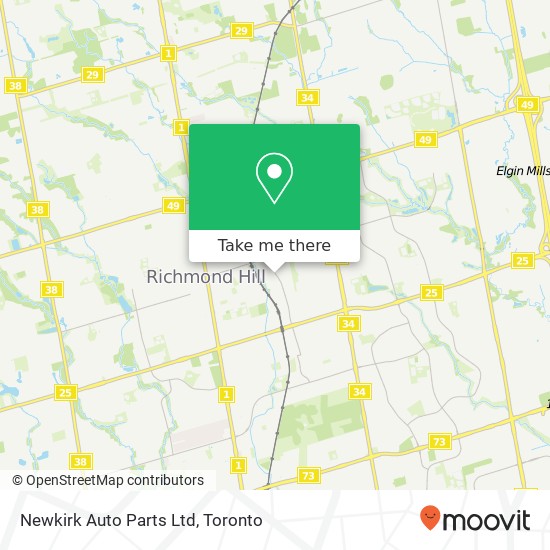 Newkirk Auto Parts Ltd map