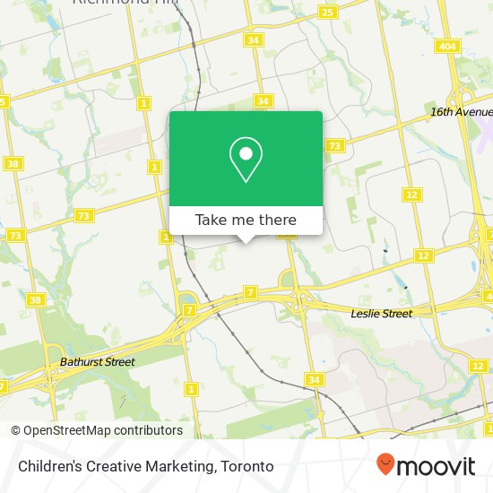 Children's Creative Marketing map
