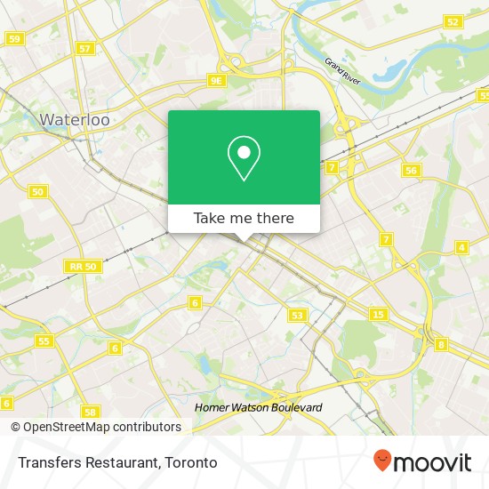 Transfers Restaurant map