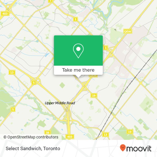 Select Sandwich map