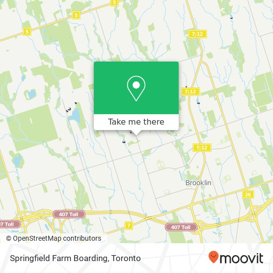 Springfield Farm Boarding map