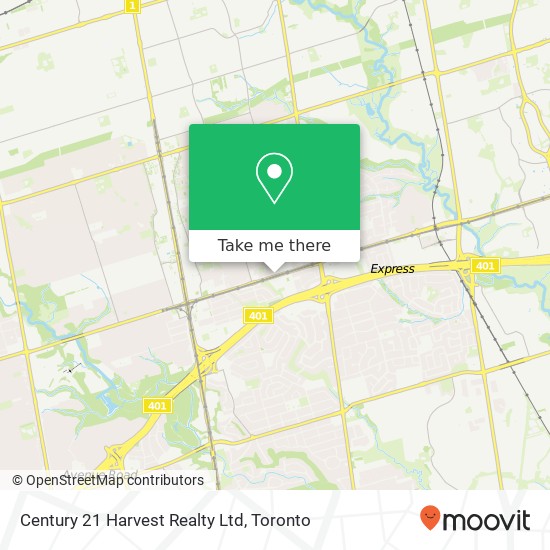 Century 21 Harvest Realty Ltd map