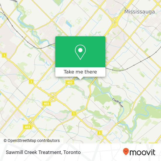Sawmill Creek Treatment map