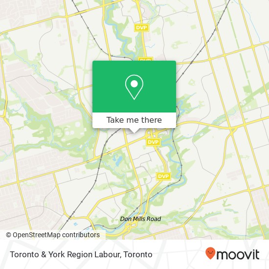 Toronto & York Region Labour map