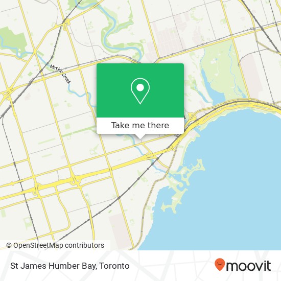 St James Humber Bay map