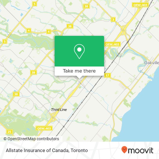 Allstate Insurance of Canada map