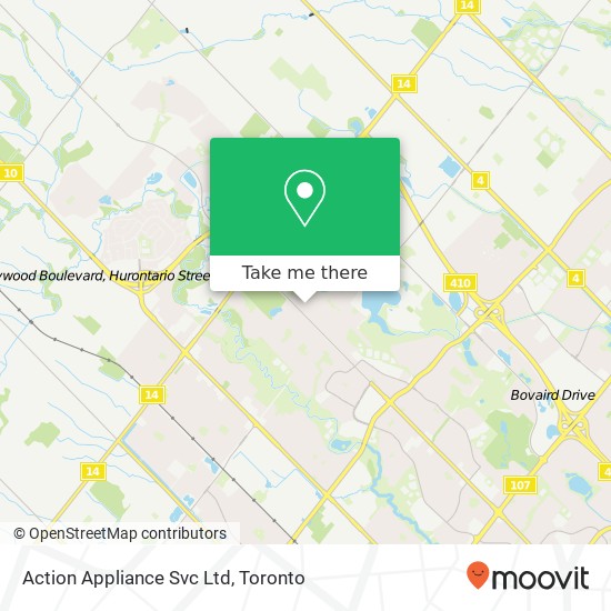 Action Appliance Svc Ltd map