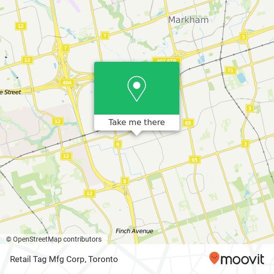 Retail Tag Mfg Corp map