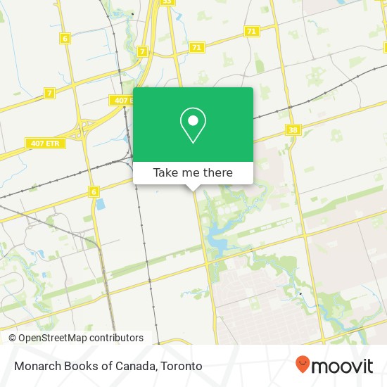 Monarch Books of Canada map