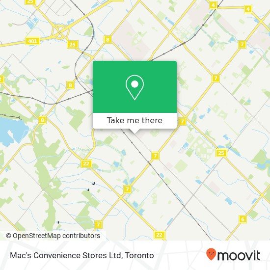 Mac's Convenience Stores Ltd map