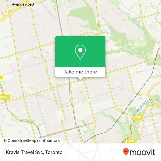 Kravis Travel Svc map