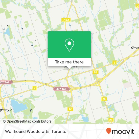 Wolfhound Woodcrafts map
