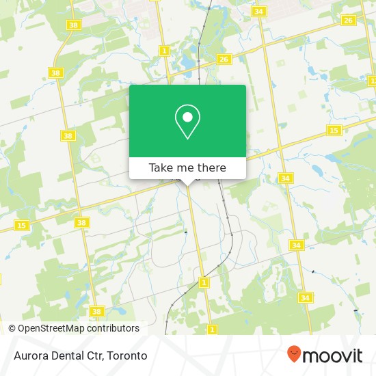 Aurora Dental Ctr map