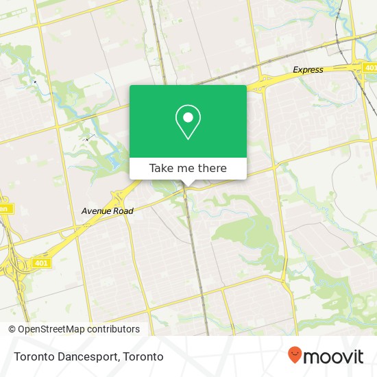 Toronto Dancesport map