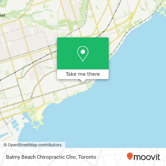 Balmy Beach Chiropractic Clnc map