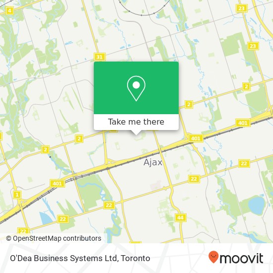 O'Dea Business Systems Ltd map