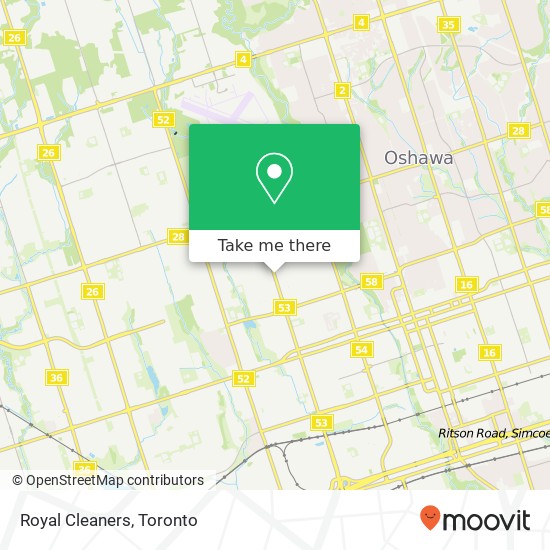 Royal Cleaners map