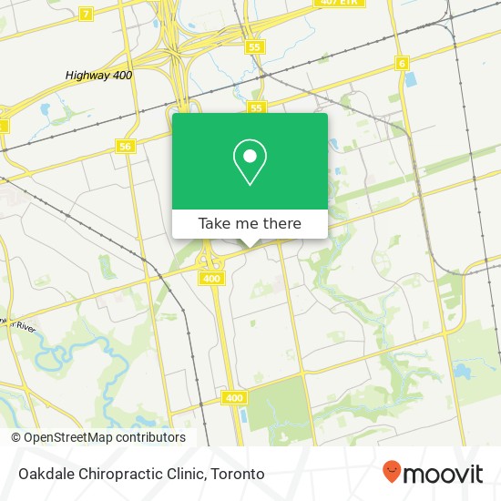 Oakdale Chiropractic Clinic map