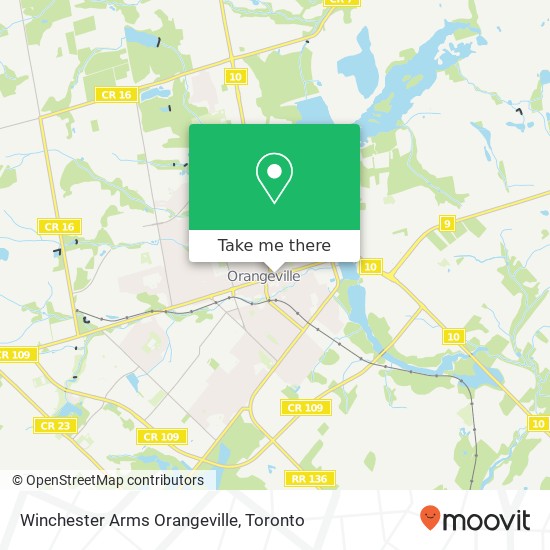 Winchester Arms Orangeville map