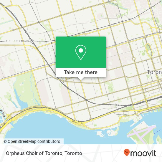 Orpheus Choir of Toronto map