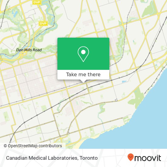 Canadian Medical Laboratories map