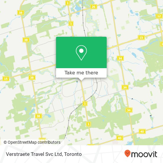 Verstraete Travel Svc Ltd map